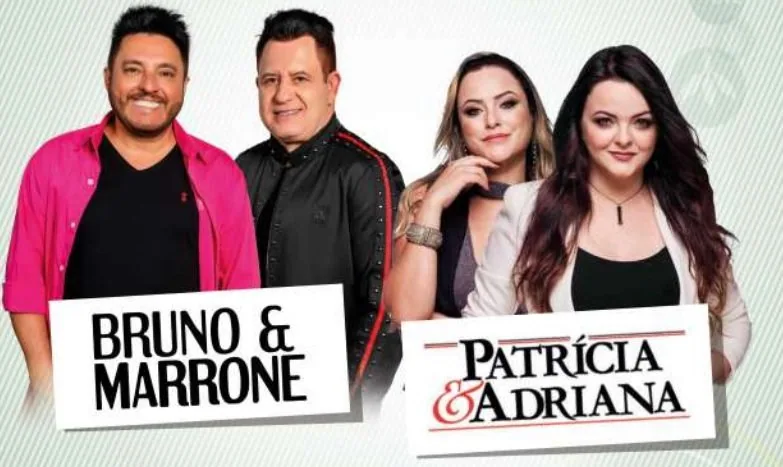Bruno & Marrone e Patrícia & Adriana são as atrações da Expoagro neste sábado