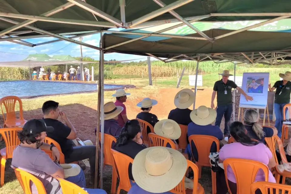 Técnicas sobre cuidados com o solo e oxigênio na piscicultura são temas durante a Expoagro