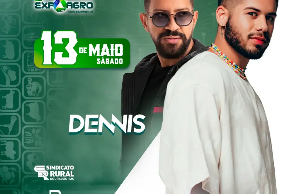 Zé Felipe e Dennis DJ são as atrações da Expoagro neste sábado