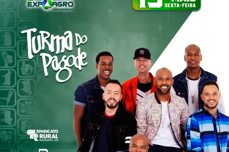 Turma do pagode é a atração da Expoagro nesta sexta-feira