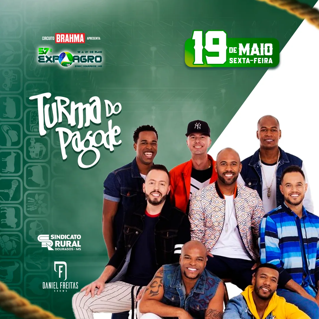 Turma do pagode é a atração da Expoagro nesta sexta-feira