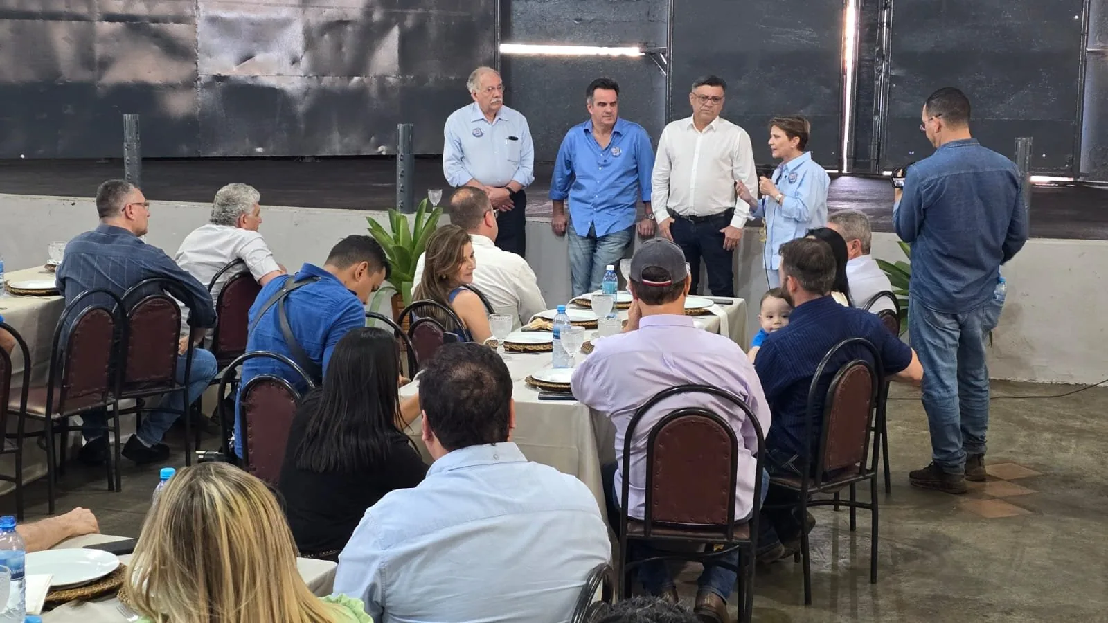 Senadores Tereza Cristina e Ciro Nogueira e deputado Luiz Ovando visitam o Sindicato Rural