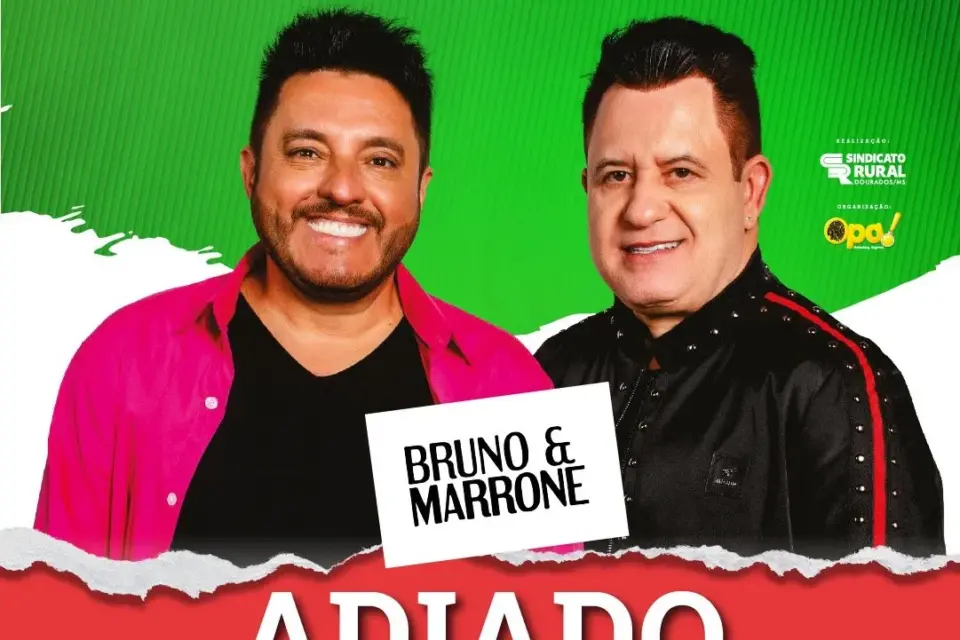 Show de Bruno & Marrone na Expoagro é adiado