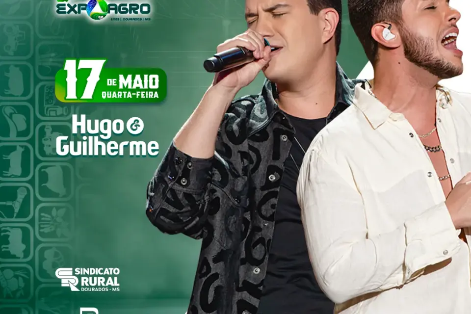 Hugo & Guilherme são atrações da Expoagro nesta quarta-feira