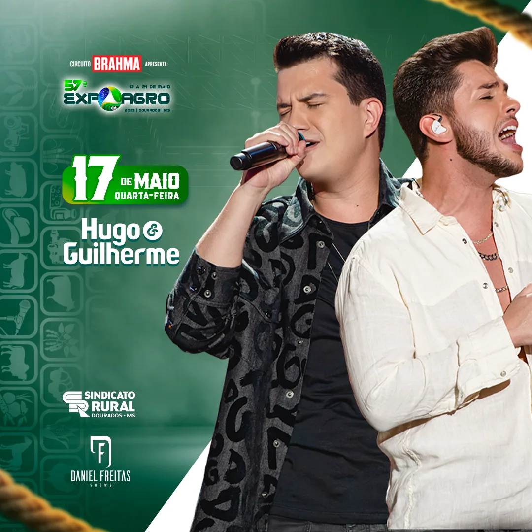 Hugo & Guilherme são atrações da Expoagro nesta quarta-feira