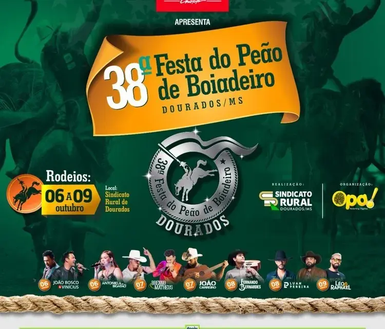 Rodeio: Confira a programação de shows a partir dessa quinta-feira